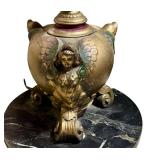 LL - Pair of Vintage Art Nouveau Vintage Metal Floor Lamps