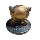 LL - Pair of Vintage Art Nouveau Vintage Metal Floor Lamps