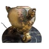 LL - Pair of Vintage Art Nouveau Vintage Metal Floor Lamps