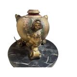 LL - Pair of Vintage Art Nouveau Vintage Metal Floor Lamps