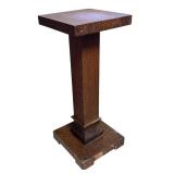 LL - Oak Vintage Pedestal Stand