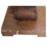 LL - Oak Vintage Pedestal Stand