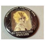 LL - Stevenson Machine Works Advertising Button