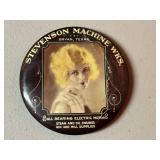 LL - Stevenson Machine Works Advertising Button