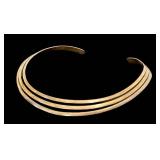 Sterling Silver Vintage Three-Strand Collar Necklace 925 Thailand