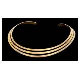 Sterling Silver Vintage Three-Strand Collar Necklace 925 Thailand