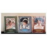 C. Warde Traver Art Nouveau Portrait Prints - 3 Pieces