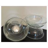 DR - Pyrex 4 Qt Glass Mixing Bowls - Set of 4, Light Wear