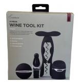 Rabbit 4-Piece Wine Tool Kit - Corkscrew, Foil Cutter, Sealer & Stopper