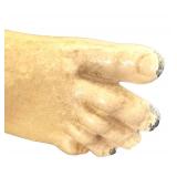 DR - 291D 16-Inch Antique Metal Statue - Woman Playing Lute