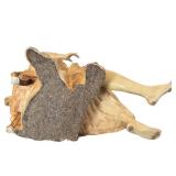 DR - 291D 16-Inch Antique Metal Statue - Woman Playing Lute