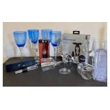 Rabbit 4-Piece Wine Tool Kit with Assorted Glasses, VinOair Aerator & Replacement Spiral