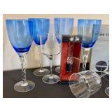 Rabbit 4-Piece Wine Tool Kit with Assorted Glasses, VinOair Aerator & Replacement Spiral
