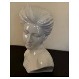 LR - Porcelain Bust of a Woman with Updo