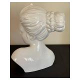 LR - Porcelain Bust of a Woman with Updo