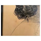 DR - R. Schoyan Antique Portrait Drawing - 1913