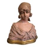 DR - Vintage Ceramic Bust - Female Head