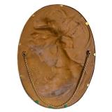 LR - Antique Bradley and Hubbard Art Nouveau Cast Iron Wall Plaque