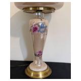 BR - Art Nouveau Floral Glass Table Lamp