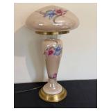 BR - Art Nouveau Floral Glass Table Lamp