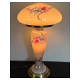 BR - Art Nouveau Floral Glass Table Lamp