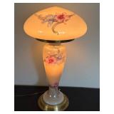 BR - Art Nouveau Floral Glass Table Lamp
