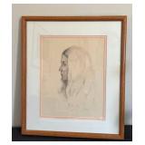 DR - Vintage Art Deco Portrait Drawing