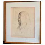 DR - Vintage Art Deco Portrait Drawing