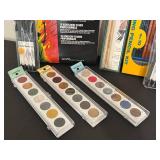 BR - Golden Artist Colors 10-Color Fluid Acrylics, Pitt Artist Pens, Drawing Pencil Kit