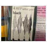 BR - Golden Artist Colors 10-Color Fluid Acrylics, Pitt Artist Pens, Drawing Pencil Kit