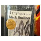 BR - Golden Artist Colors 10-Color Fluid Acrylics, Pitt Artist Pens, Drawing Pencil Kit