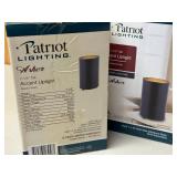 LL - Patriot Lighting Asher Accent Uplight 7-1/4 in Tall - Black Finish (2-Pack)