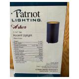 LL - Patriot Lighting Asher Accent Uplight 7-1/4 in Tall - Black Finish (2-Pack)