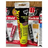 LL - J-B Weld WaterWeld ClearWeld 3x JB Weld Liquid Nails StrongStik (Lot of 7)