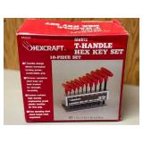LL - EXCRAFT Metric T-Handle Hex Key Set 10-Piece (2-10 mm)