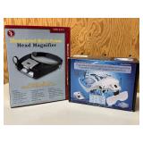 LL - SE MH1047L Illuminated Multi-Power Head Magnifier - 2 LED Lights