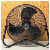 LL - Comfort Zone Floor Fan - Black 3-Blade Standing Fan