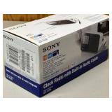 LL - Sony ICF-C705 Dream Machine Clock Radio - Built-in Audio Cable