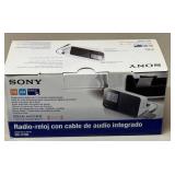 LL - Sony ICF-C705 Dream Machine Clock Radio - Built-in Audio Cable