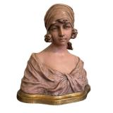 DR - Vintage Ceramic Bust - Female Head