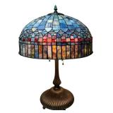 LL - Tiffany-Style Stained Glass Table Lamp