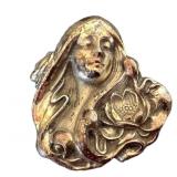 Antique Sterling Art Nouveau Brooch