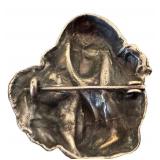 Antique Sterling Art Nouveau Brooch