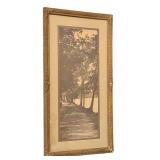 LR - The Nat. Art Co. Landscape Print - Framed, 1909