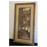 LR - The Nat. Art Co. Landscape Print - Framed, 1909