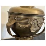 LR - Cosmos Brenner Antique Bronze Oil Lamp
