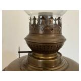 LR - Cosmos Brenner Antique Bronze Oil Lamp