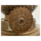 LR - Cosmos Brenner Antique Bronze Oil Lamp