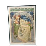 LL - Alphonse Mucha Die Prinzessin Anacinta Art Nouveau Framed Print