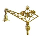 LL - Antique Art Deco Metal Bridge Lamp